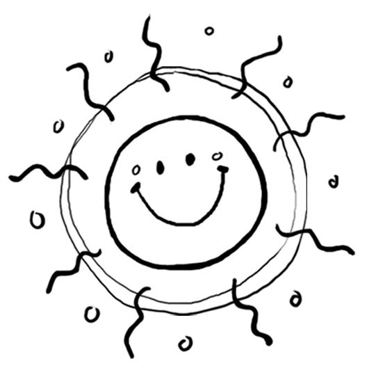 Happy Sun - rubber stamp concept
